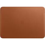Bruine Leren 16 inch Macbook laptophoezen voor Dames 