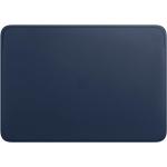 Middernachtsblauwe Leren 16 inch Macbook laptophoezen voor Dames 