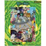 AQUARIUS Rick and Morty Cast Puzzel (1000-delige legpuzzel) - Glare Free - Precision Fit - Vrijwel geen puzzelstof - Officieel gelicentieerde Rick and Morty Merchandise & Collectibles - 20x27 inch