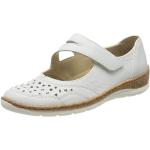 Witte Synthetische Ara Platte sandalen  voor de Zomer  in 40 met Klittenbandsluitingen voor Dames 