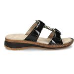 Zwarte Patent Leren Ara Sleehak sandalen  voor de Zomer Sleehakken  in maat 37 met Klittenbandsluitingen voor Dames 