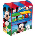 ARDITEX Disney-Mickey WD14007 Organizer van hout (62 x 30 x 60 cm) met 6 opbergmanden van textiel