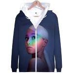 Ariana Grande 3D bedrukte hoodie voor kinderen, 3 tot 17 jaar, hiphop, lange mouwen, jas, jas, kinderkleding