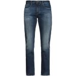 Blauwe Elasthan Stretch Emporio Armani Tapered jeans in de Sale voor Heren 