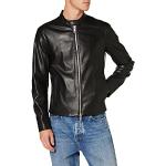 Armani Exchange Heren Eco-Leather Blouson Bomberjack, zwart, XL