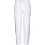 Flared Witte Linnen Emporio Armani Straight jeans in de Sale voor Heren 