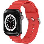 Rode Siliconen waterdichte Horlogebanden met Siliconen Armband  voor een Valentijnsdag voor Dames 