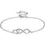 Zilveren Zilveren Infinity armbanden  voor een Valentijnsdag voor Dames 