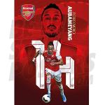 Arsenal FC 2019/20 Pierre-Emerick Aubameyang A3 Voetbalpost/Print/Wall Art - Officieel gelicentieerd product - Verkrijgbaar in de maten A2 & A3 (A3)