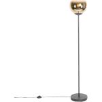Art deco Gouden Glazen Dimbare Qazqa E27 Design vloerlampen in de Sale 