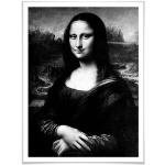 Wall-Art Poster Mona Lisa Poster zonder lijst (1 stuk) multicolor 24 cm x 30 cm x 0,1 cm