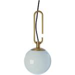 Artemide Nh1217 Wandlamp, goud gesatineerd/wit