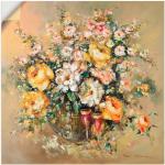 Bruine Artland Bloemen Abstracte schilderijen 