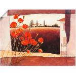 Rode Artland Abstracte schilderijen met motief van Zonnebloem 