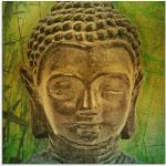 Groene Glazen Artland Artprint met motief van Boeddha 