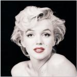 Artopweb Marilyn Monroe (Red Lips) 27 x 27 cm decoratief paneel, MDF (medium density vezelplaat), papier, bont, 27 x 27 cm