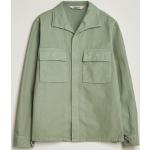 Aspesi Cotton Herringbone Shirt Jacket Sage