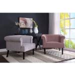 Roze Fluwelen Atlantic Home Collection Loungestoelen 