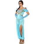 Blauwe Aladdin Prinsessenjurk  in maat XL 