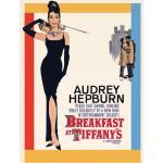 Audrey Hepburn "Ontbijt bij Tiffany's One Sheet" Canvas Print, katoen, meerkleurig, 3,20 x 60,00 x 80,00 cm