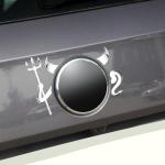 Zilveren Volkswagen Tiguan Auto stickers 