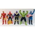 Avengers Thanos - Hulk - Captain America - Spider-Man - Iron-man 5-Piece Superhero Play Set PRA-5205229-7518