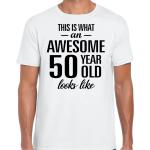 Witte T-shirts  voor een Verjaardag  in maat 3XL voor Heren 