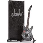 Axman Jeff Hanneman Miniatuur Gitaar Replica - Muziekgeschenken - Handgemaakte Sier 1/4 Schaal - Inclusief Display Box, Naamlabel en Miniatuur Gitaar Stand