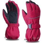 Rode Fleece Wintersport handschoenen met motief van Fiets voor Meisjes 