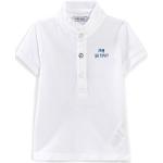 Baby Boysâ€™ Optical White Organic Polo Shirt+print On Back size 18M