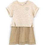 Baby Girlsâ€™ Light Beige Marl Mixed Fabric Dress size 6M