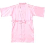 Roze Satijnen Kinder badjassen voor Meisjes 
