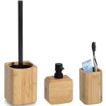 Badkamer accessoires set 3-delig - bamboe hout - luxe kwaliteit