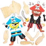 Houten Piraten 24 cm Knutselsets voor Kinderen 