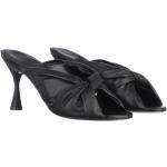 Zwarte Nappaleren Waterdicht Balenciaga Sandalen  voor de Zomer met Instap voor Dames 