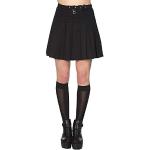 Banned Pleated Ring Skirt Korte rok zwart M 97% katoen, 3% elastaan Gothic, Rock wear