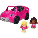 ​Barbie Cabriolet van Fisher-Price Little People, duwvoertuig met geluiden en 2 figuren voor fantasiespel, voor peuters en kleuters, HJN53