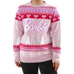 Roze Acryl Barbie Oversized truien  voor een Kerstmis  in maat L voor Dames 