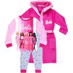 Roze Barbie All over print Kinderpyjama's met print  in maat 134 voor Meisjes 
