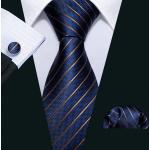 Klassieke Multicolored Zijden Gestreepte Gestreepte stropdassen  voor een Bruiloft voor Heren 