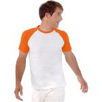 Oranje Kariban Baseball shirts Ronde hals voor Heren 