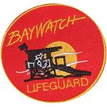 Baywatch opstrijkbare patch naaien patch geborduurde patch/badge voor kleding shirts jeans etc