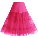 Rockabilly Roze Polyester Vintage rokken  voor een Bruiloft  voor de Zomer  in maat S voor Dames 