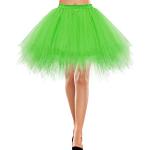 Rockabilly Groene Tulen Petticoats  voor een Kerstmis  in maat L voor Dames 
