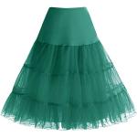 Rockabilly Donkergroene Polyester Petticoats  voor een Bruiloft  in maat M voor Dames 