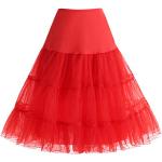 Rockabilly Rode Polyester Zomerjurken  voor een Bruiloft  in maat L voor Dames 