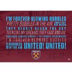 Be The Star Posters West Ham United Blue And Claret Chant Poster A2 - Officieel gelicentieerd product