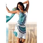 NU 20% KORTING: Beachtime Strandjurk met all-over print en verstelbare bandjes, zomerjurk, jersey jurk