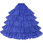 Rockabilly Koningsblauwe Petticoats  voor een Bruid  in maat XL met motief van Halloween voor Dames 