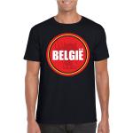 Belgie shirt met duivel in cirkel shirt zwart heren XL -